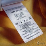 Etiqueta para roupa em tecido